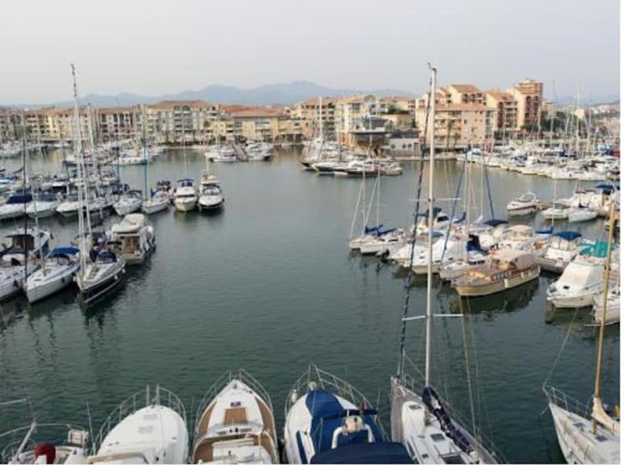 Port Frejus Cap Hermes Vue Mer Et Port Pieds Dans L'Eau Piscine Pkg Dış mekan fotoğraf