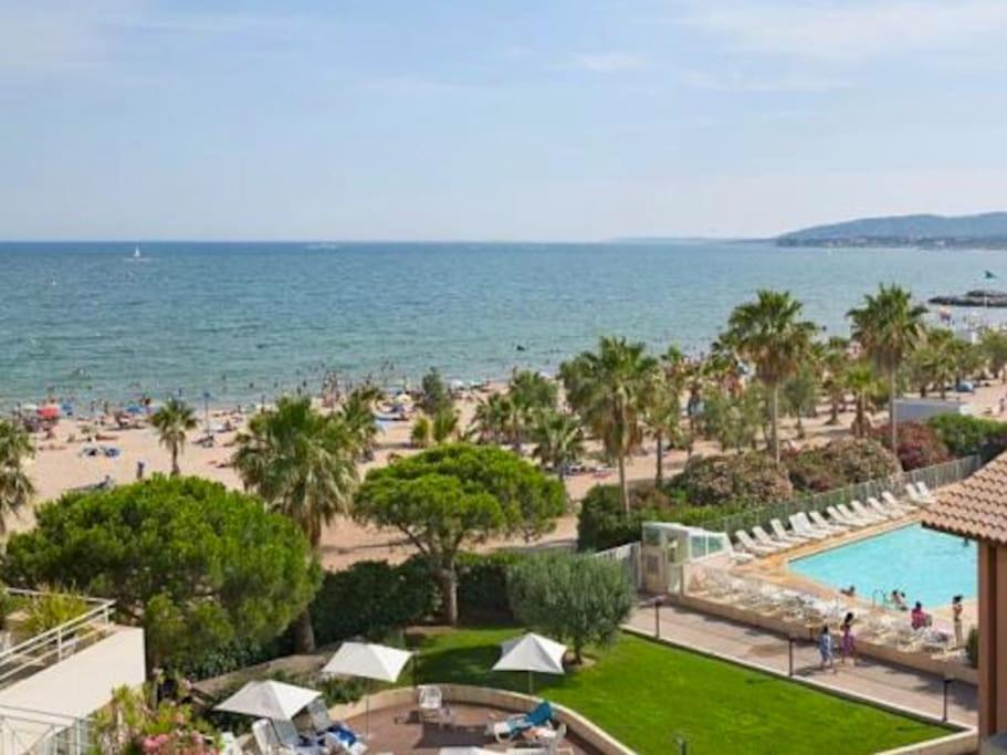 Port Frejus Cap Hermes Vue Mer Et Port Pieds Dans L'Eau Piscine Pkg Dış mekan fotoğraf