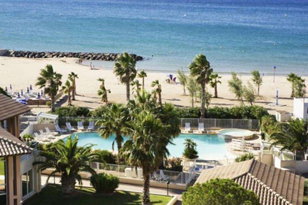 Port Frejus Cap Hermes Vue Mer Et Port Pieds Dans L'Eau Piscine Pkg Dış mekan fotoğraf